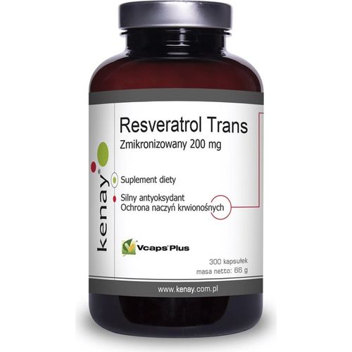 Nahrungsergänzungsmittel Kenay Zmikronizowany Resveratrol 200 Mg (300 Kapseln) 3047