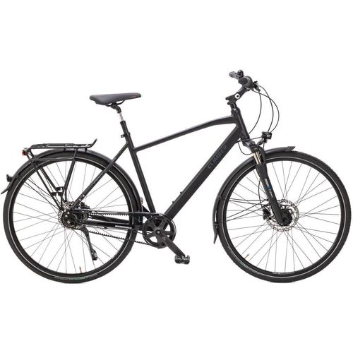 28 Zoll Alu Herren Reise Fahrrad Gates Riemenantrieb SHIMANO Scheibenbremsen schwarz