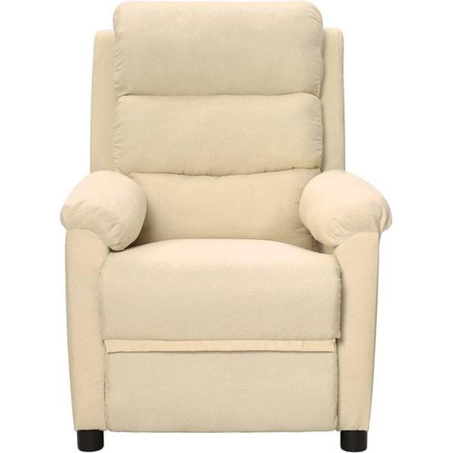 vidaXL Massagesessel Creme Stoff