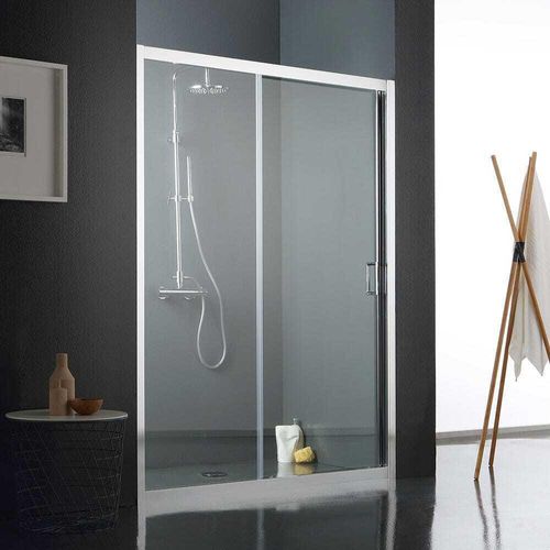 Transparente Glas-Duschnischentür 120 cm | Fly