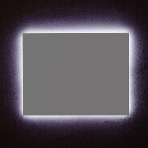 Badezimmermöbel Spiegel 90 x 70 cm mit LED-Beleuchtung
