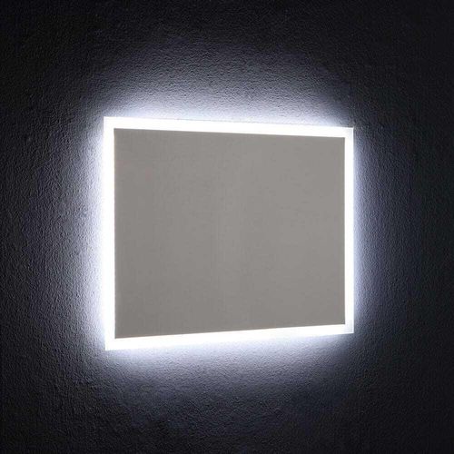 Rechteckiger Badezimmerspiegel 80x60 mit LED-Beleuchtung