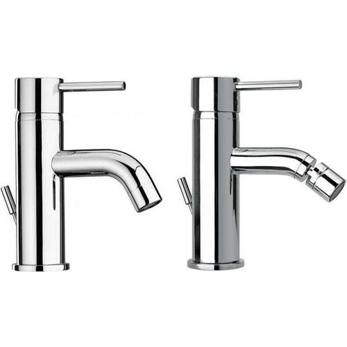 Set Wasserhahn Waschbecken und Bidet Bad verchromt | Salice