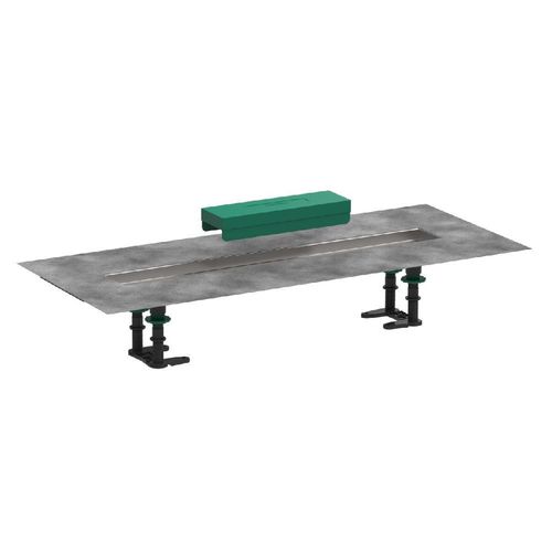 Hansgrohe uBox universal - Installationsset 600 für Duschrinnen Fertigsets, Edelstahl 56010180