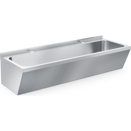 CHEFGASTRO Edelstahl Waschbecken Doppelt 1200X425X165mm BxTxH 1200x425x165mm