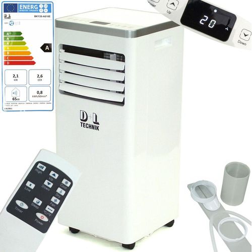 Mobile Klimaanlage 7000 BTU 2,1kW 5in1 Klimagerät Klima Ventilator EEK A 56185