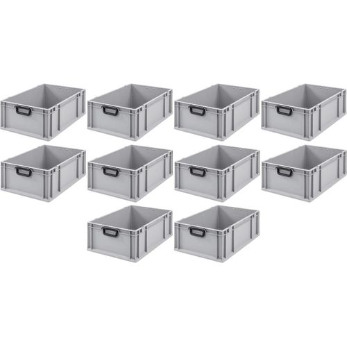 SparSet 10x Eurobox NextGen Portable Duo | HxBxT 22x40x60cm | 44 Liter | Eurobehälter, Transportbox, Transportbehälter, Stapelbehälter