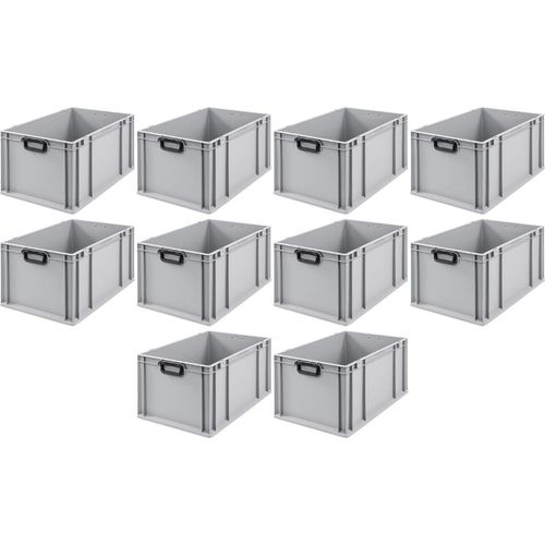 SparSet 10x Eurobox NextGen Portable Duo | HxBxT 32x40x60cm | 65 Liter | Eurobehälter, Transportbox, Transportbehälter, Stapelbehälter