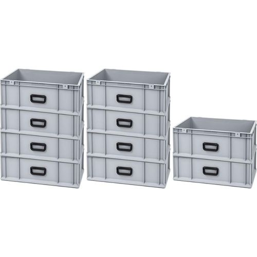 SparSet 10x Eurobox NextGen Portable Uno | HxBxT 22x40x60cm | 44 Liter | Eurobehälter, Transportbox, Transportbehälter, Stapelbehälter