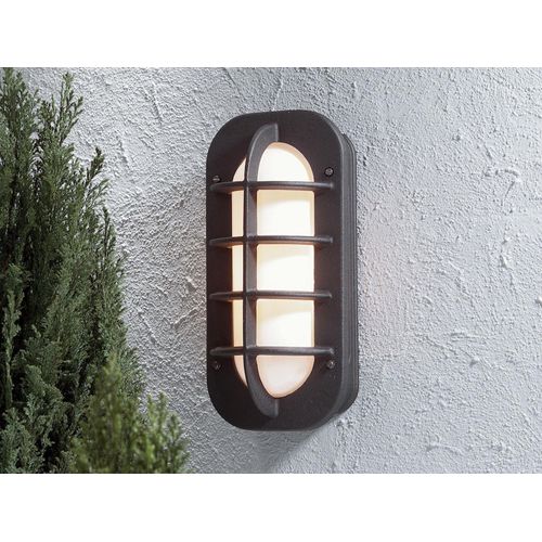 LED Außenwandleuchte Fassadenbeleuchtung & Hausbeleuchtung, Kellerlampe Schwarz