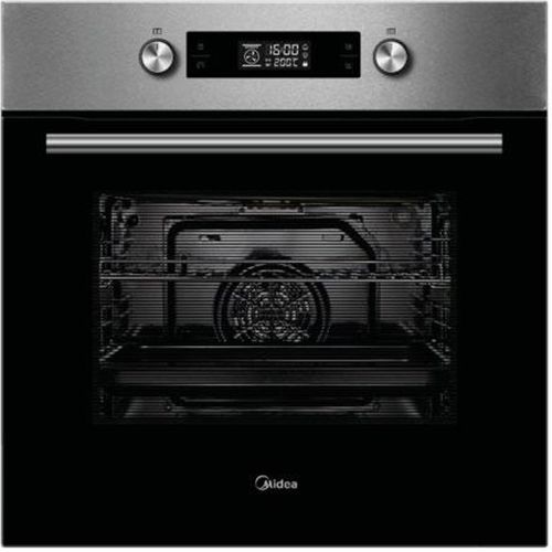 Midea 65P90E3IX, Medium, Elektrischer Ofen, 70 l, 70 l, 0 - 250 °C, Pyrolytisch