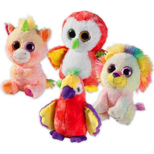 12x Plüschtiere Big Eye Spielzeug Kinder Kuscheln Stoff Glubsch Baby Mädchen