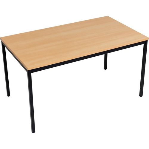 Mehrzwecktisch 160x80 cm Buche Nachbildung/schwarz
