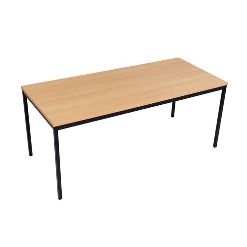 Mehrzwecktisch 200x80 cm Buche Nachbildung/schwarz