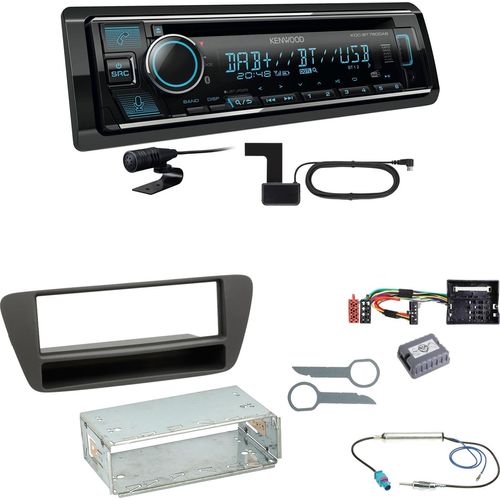 Kenwood KDC-BT760DAB Bluetooth Digitalradio Einbauset für Audi Q3 8U