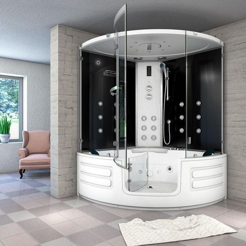 Dampfdusche Whirlpool Dusche Duschkabine K70-SW-EH-EC-SC 150x150cm