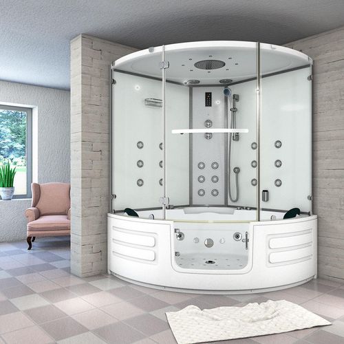 Dampfdusche Whirlpool Dusche Duschkabine K70-WS-EH-EC 150x150cm