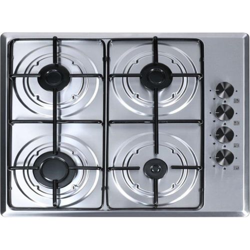 PKM Gaskochfeld Gaskochplatte Einbaukochfeld GKM 4.2 autark Inox 59 x 52cm