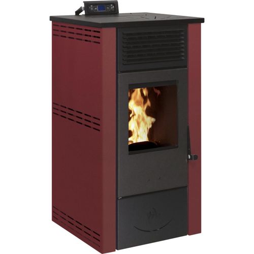 Pelletofen Sunny bordeauxrot 17 kW