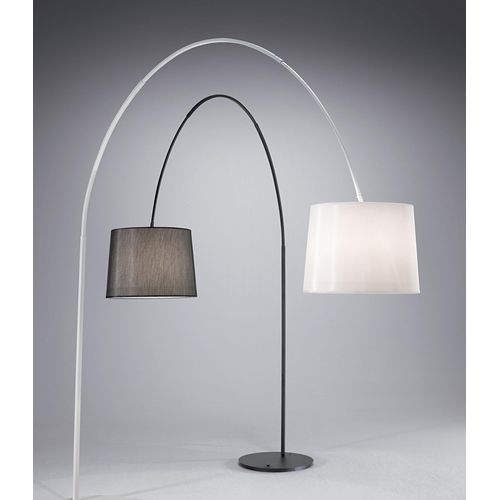 Ideal lux DORSALE MPT1 Stehleuchte mit E27 Fassung Struktur Schwarz Fuß aus Metall exkl. Lampenschirm