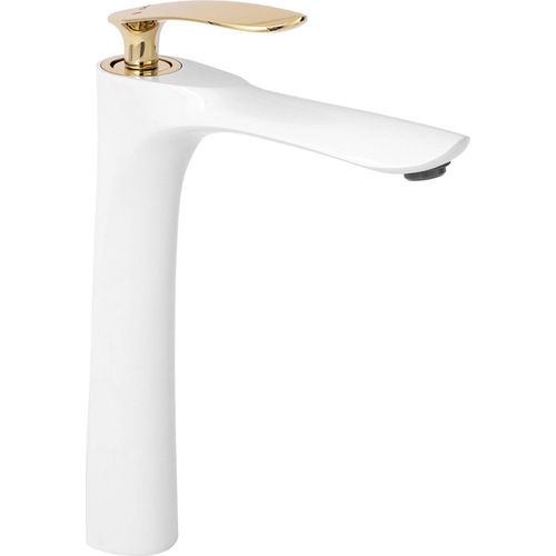 Rea Waschbeckenarmatur Orbit High White/Gold