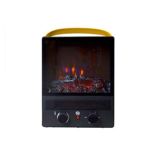 Purline CHE-90, Freistehende Feuerstelle, offen, Elektro, Schwarz, Drinnen, Senkrecht