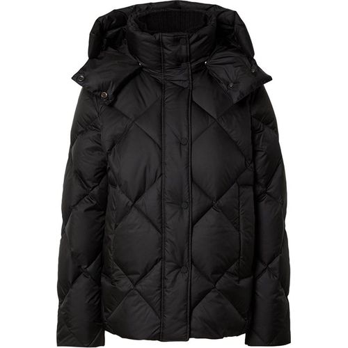 Puffer-Daunenjacke mit abnehmbarer Kapuze