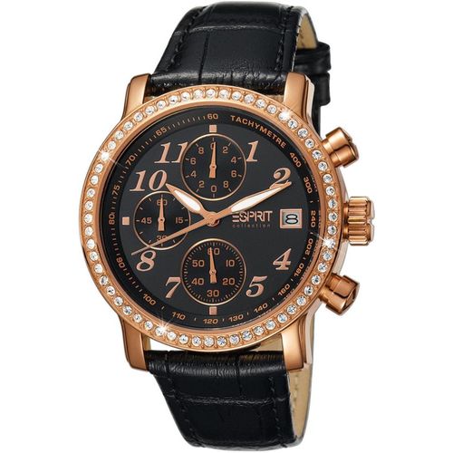 Esprit Pontess Chrono Black Rosegold Collection Damen Uhr EL900322005