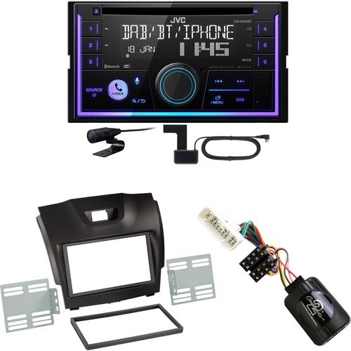 JVC KW-DB95BT Bluetooth Digitalradio USB CD Einbauset für Isuzu D-Max 2