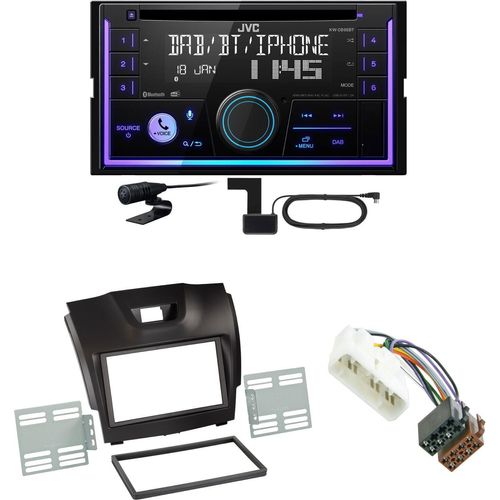 JVC KW-DB95BT Bluetooth Digitalradio USB CD Einbauset für Isuzu D-Max 2