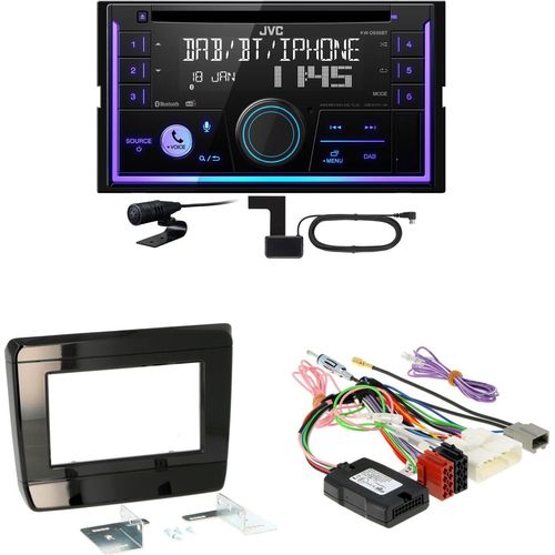 JVC KW-DB95BT Bluetooth Digitalradio USB CD Einbauset für Isuzu D-Max 3 ab 2020
