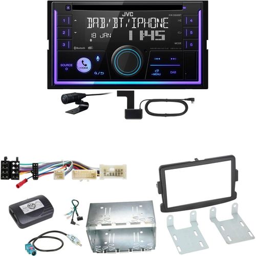 JVC KW-DB95BT Bluetooth Digitalradio USB CD Einbauset für Renault Captur Master