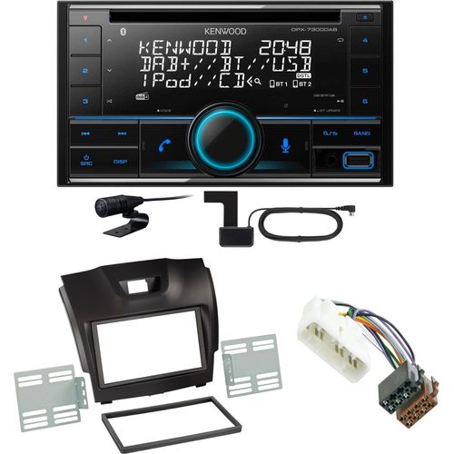 Kenwood DPX-7300DAB Bluetooth Digitalradio USB CD Einbauset für Isuzu D-Max 2