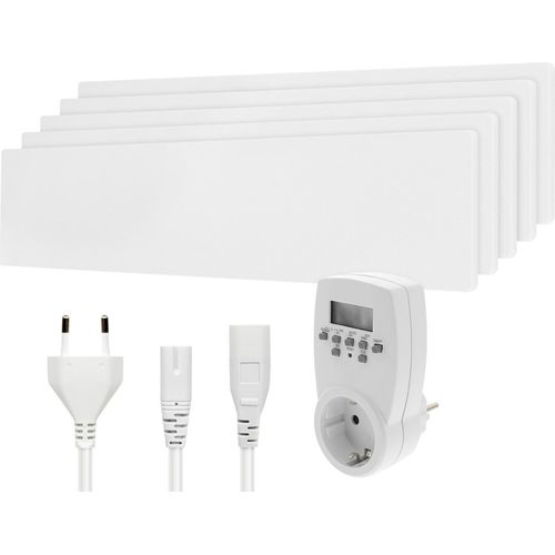 Schimmelbekämpfung ohne Chemie, Schimmelstop, modulares Heizsystem, Basismodul + 4 Erweiterung (250W) + Zeitschaltuhr