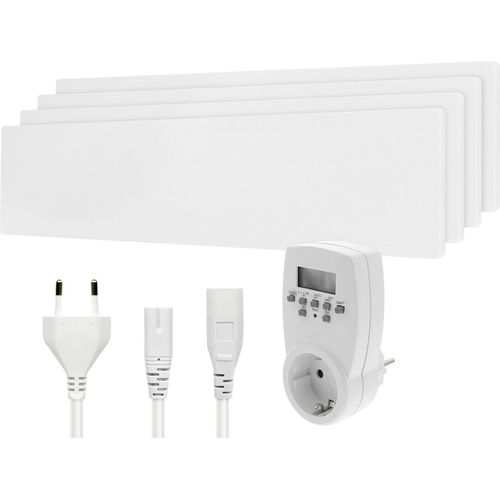 Schimmelbekämpfung ohne Chemie, Schimmelstop, modulares Heizsystem, Basismodul + 3 Erweiterung (200W) + Zeitschaltuhr