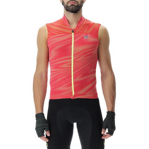 UYN Biking Wave ärmelloses Fahrrad-Trikot Herren vibrant red M