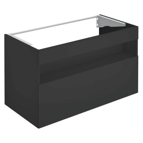 Waschtischunterschrank KEUCO Stageline mit LED-Beleuchtung BxHxT 100 x 62,5 cm x 49 cm Frontfarbe vulkanit matt 32872970100