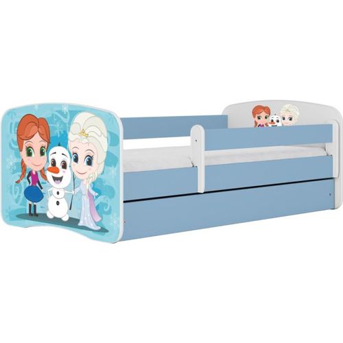 Babybett Babydreams Ice Kingdom blau 70x140, mit Schubladen, mit Matratze