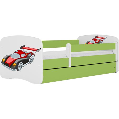 Babybett Babydreams Rennwagen grün 70x140, mit Schubladen, ohne Matratze