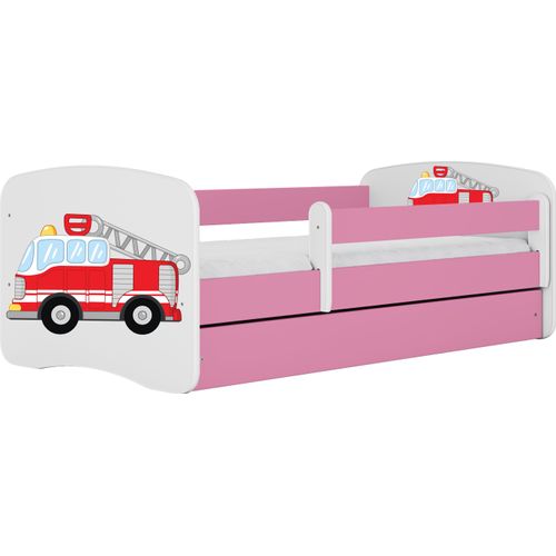 Bett babydreams rosa Feuerwehr mit Schubladenmatratze 180/80