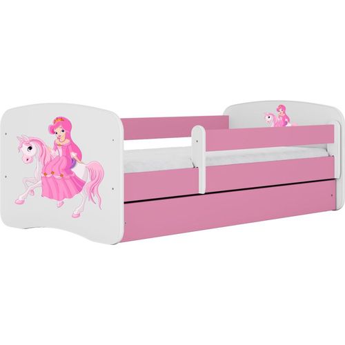 Babybett Babydreams Prinzessin auf dem Pferderücken rosa 80x180, mit Schubladen, mit Matratze