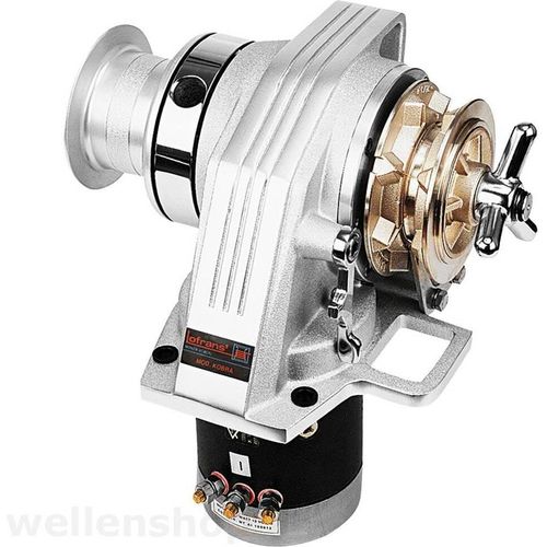 elektrische Lofrans Ankerwinde Kobra, Ø10mm Kette, horizontal, mit Spill und Getriebemotor 1000W 12V
