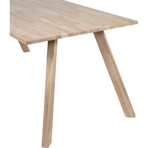 WOOOD Tablo Esstisch aus Eichenholz, 2-Pos-Tischbein, Braun, 180 x 90 cm