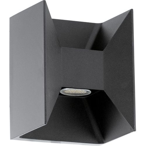 Außenlampe Wand LED Anthrazit IP44 3000 K 360 lm Aluminium Modern Wandleuchte außen Terrasse Hof