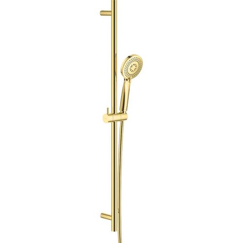 Modernes Duschsystem in gold ARNIKA-30 unterschiedliche Strahlarten, B/H/T: 10/80/8,1 cm