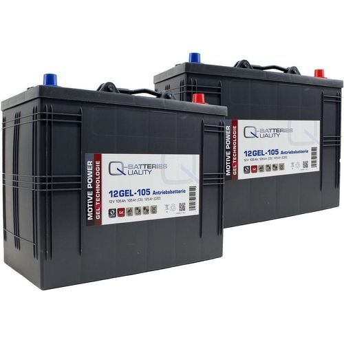 Ersatzakku für Nilfisk Scrubtec 653 Reinigungsmaschine 24V 2x 12V 105Ah