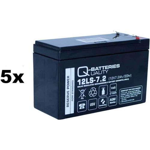 Ersatzbatterie für Effekta USV-Anlage Serie MT2000/RM 7,2Ah 5 Stk.