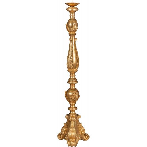 Kerzenhalter Aus Italien Hergestellt In Italien Hergestellt In Italien Antikem Blattgolddekor Hölzerner Kerzenhalter