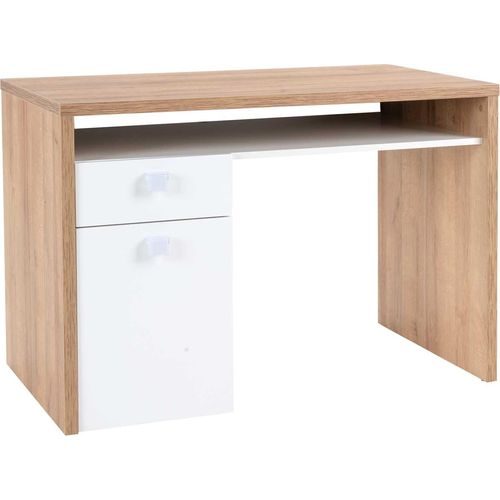 Schreibtisch - Riviera Eiche Nachbildung - 110 x 60 cm - 1 Ablagefläche - 1 Schublade
