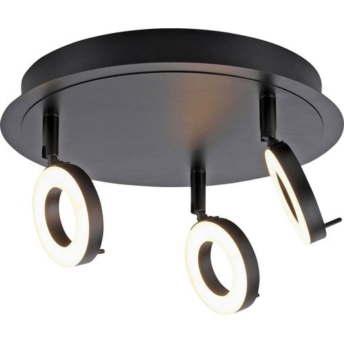 LED-Strahler - Anthrazit - Weiß - Acryl - Stahl - 3-flammig - Ø 33 cm